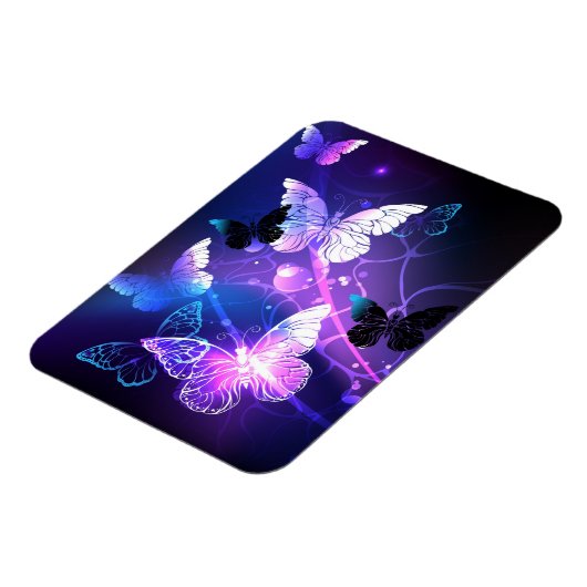 Hintergrund mit Nachtschmetterlingen Magnet (Linke Seite)