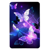 Hintergrund mit Nachtschmetterlingen Magnet (Vertikal)