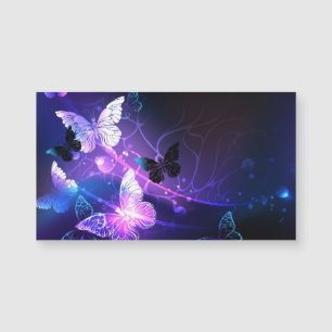 Hintergrund mit Nachtschmetterlingen Magnetkarte