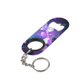 Hintergrund mit Nachtschmetterlingen Mini Flaschenöffner (Rückseite Schrägansicht)