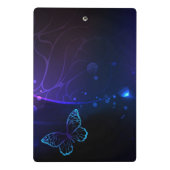 Hintergrund mit Nachtschmetterlingen Mini Klemmbrett (Rückseite)