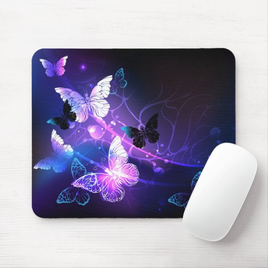 Hintergrund mit Nachtschmetterlingen Mousepad (Mit Mouse)