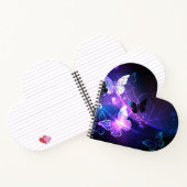 Hintergrund mit Nachtschmetterlingen Notizblock (Innenseite)