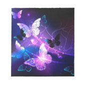 Hintergrund mit Nachtschmetterlingen Notizblock (Vorderseite)