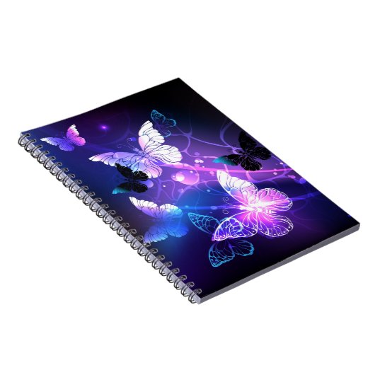 Hintergrund mit Nachtschmetterlingen Notizblock (Rechte Seite)