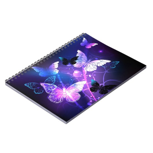 Hintergrund mit Nachtschmetterlingen Notizblock (Linke Seite)