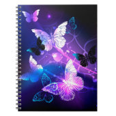 Hintergrund mit Nachtschmetterlingen Notizblock (Vorderseite)