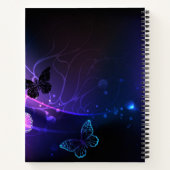 Hintergrund mit Nachtschmetterlingen Notizblock (Rückseite)