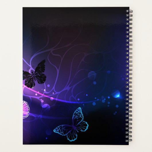 Hintergrund mit Nachtschmetterlingen Planer (Rückseite)