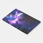 Hintergrund mit Nachtschmetterlingen Post-it Klebezettel (angewinkelt)