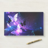 Hintergrund mit Nachtschmetterlingen Post-it Klebezettel (Auf Schreibtisch)