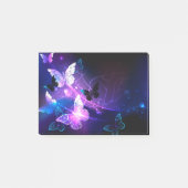 Hintergrund mit Nachtschmetterlingen Post-it Klebezettel (Vorderseite)