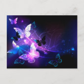 Hintergrund mit Nachtschmetterlingen Postkarte (Vorderseite)