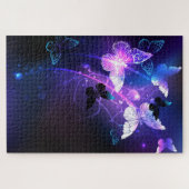 Hintergrund mit Nachtschmetterlingen Puzzle (Horizontal)