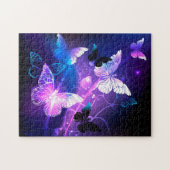 Hintergrund mit Nachtschmetterlingen Puzzle (Horizontal)
