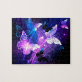 Hintergrund mit Nachtschmetterlingen Puzzle (Horizontal)