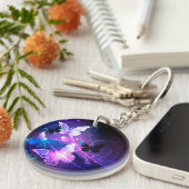 Hintergrund mit Nachtschmetterlingen Schlüsselanhänger (Vorderseite rechts)