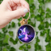 Hintergrund mit Nachtschmetterlingen Schlüsselanhänger (Hand)