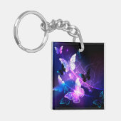 Hintergrund mit Nachtschmetterlingen Schlüsselanhänger (Vorderseite links)