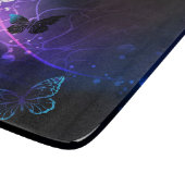 Hintergrund mit Nachtschmetterlingen Schneidebrett (Ecke)