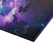 Hintergrund mit Nachtschmetterlingen Schneidebrett (Ecke)