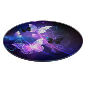 Hintergrund mit Nachtschmetterlingen Schneidebrett (Ecke)