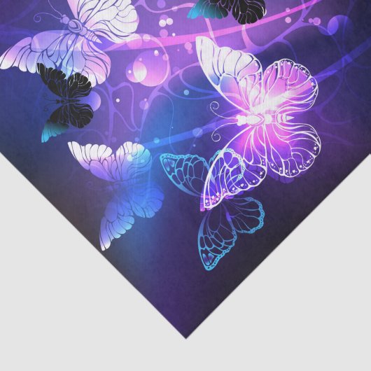 Hintergrund mit Nachtschmetterlingen Seidenpapier (Ausschnitt)
