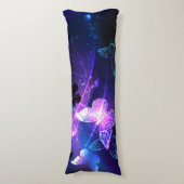 Hintergrund mit Nachtschmetterlingen Seitenschläferkissen (Vorderseite Vertikal)