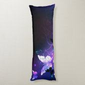 Hintergrund mit Nachtschmetterlingen Seitenschläferkissen (Rückseite (Vertikal))