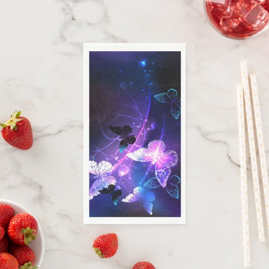 Hintergrund mit Nachtschmetterlingen Serviette (Beispiel)