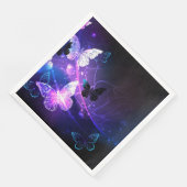 Hintergrund mit Nachtschmetterlingen Serviette (Ecke)