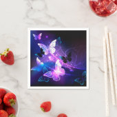 Hintergrund mit Nachtschmetterlingen Serviette (Beispiel)