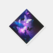 Hintergrund mit Nachtschmetterlingen Serviette (Ecke)