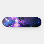 Hintergrund mit Nachtschmetterlingen Skateboard (Horizontal)