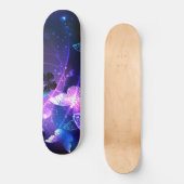 Hintergrund mit Nachtschmetterlingen Skateboard (Vorderseite)