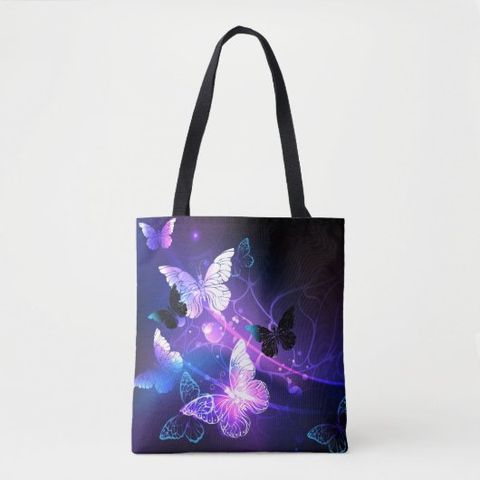 Hintergrund mit Nachtschmetterlingen Tasche (Vorderseite)