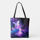 Hintergrund mit Nachtschmetterlingen Tasche (Rückseite)