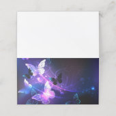 Hintergrund mit Nachtschmetterlingen Terminkarte (Außenseite Aufgefaltet)