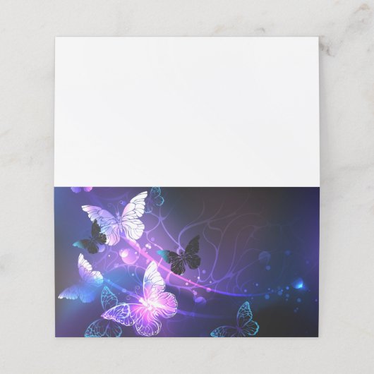 Hintergrund mit Nachtschmetterlingen Terminkarte (Außenseite Aufgefaltet)