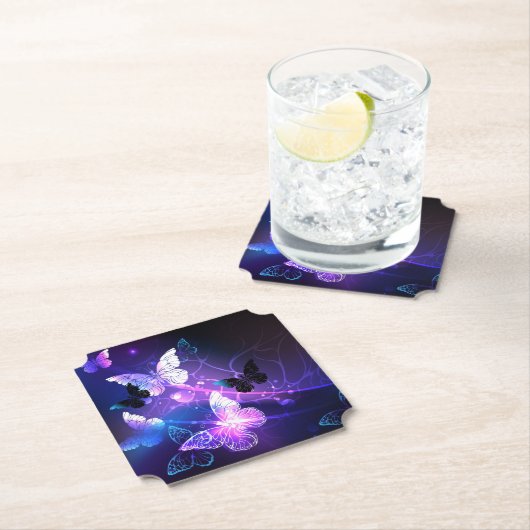 Hintergrund mit Nachtschmetterlingen Untersetzer (Vor Ort)