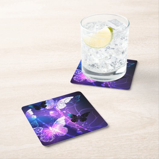 Hintergrund mit Nachtschmetterlingen Untersetzer (Vor Ort)