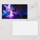 Hintergrund mit Nachtschmetterlingen Visitenkarte (Vorne/Hinten)