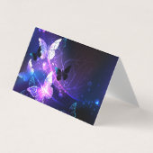 Hintergrund mit Nachtschmetterlingen Visitenkarten (Vorderseite)