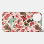 Hintergrund mit niedlichen Vögeln Case-Mate iPhone Hülle (Rückseite (Horizontal))