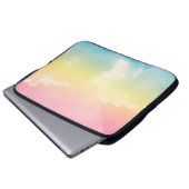 Hintergrund mit pastellfarbenem Gefälle. b Laptopschutzhülle (Vorne Knopf)