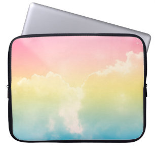 Hintergrund mit pastellfarbenem Gefälle. b Laptopschutzhülle