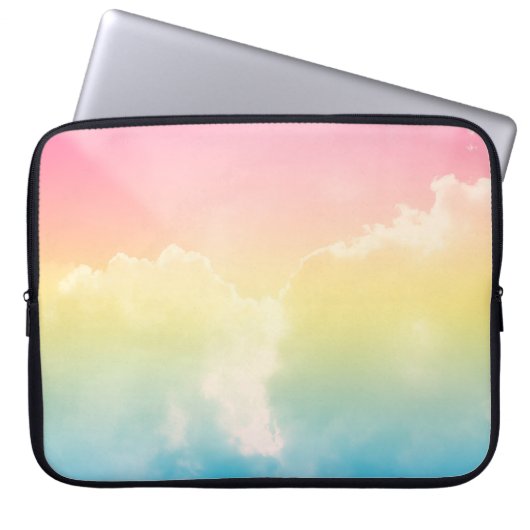 Hintergrund mit pastellfarbenem Gefälle. b Laptopschutzhülle (Vorderseite)