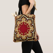 Hintergrund mit Perle und Gold Tasche (Von Nahem)