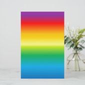 Hintergrund mit Regenbogen farbig Briefpapier (Stehend Vorderseite)