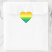 Hintergrund mit Regenbogen farbig Herz-Aufkleber (Tasche)